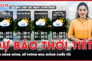 Dự báo thời tiết 25-4: Miền Bắc nắng nóng giảm, chiều tối có mưa giông tại nhiều khu vực