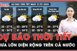 Dự báo thời tiết 17-7: Mưa lớn diện rộng tại nhiều khu vực trên cả nước
