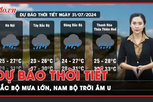 Dự báo thời tiết 31-7: Mưa lớn diện rộng trút xuống Bắc Bộ, Nam Bộ tiếp diễn mưa về chiều