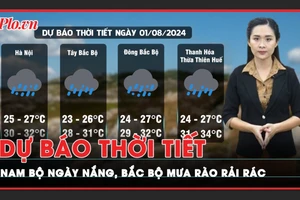 Dự báo thời tiết 1-8: Trung Bộ và Nam Bộ ngày nắng, Bắc Bộ mưa rào rải rác