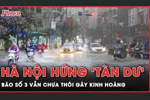Cảnh báo Hà Nội hứng 'tàn dư' của bão số 3, mưa lớn và ngập lụt nghiêm trọng