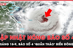 Cập nhật nóng: Từ sáng 18-9, bão số 4 có gió giật cấp 10, bắt đầu 'quần thảo' Biển Đông