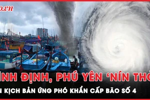 Bình Định và Phú Yên lên kịch bản chạy đua với thời gian để ứng phó bão số 4