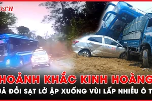 Ám ảnh kinh hoàng: Khoảnh khắc cả quả đồi sạt lở vùi lấp nhiều ô tô tại Hà Giang