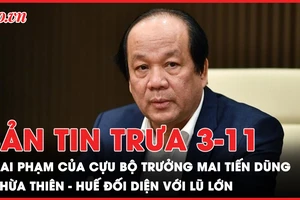 Bản tin trưa 3-11: Sai phạm của cựu Bộ trưởng Mai Tiến Dũng trong vụ Sài Gòn Đại Ninh; Thừa Thiên Huế đối diện với lũ lớn