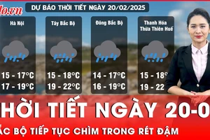 Thời tiết ngày 20-02: Bắc Bộ tiếp tục chìm trong rét đậm, rét hại, nhiệt độ giảm sâu