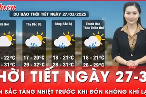 Thời tiết ngày 27-3: Miền Bắc có nơi nắng nóng tới 31 độ C trước khi không khí lạnh tràn về