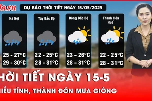 Thời tiết ngày 15-5: Miền Bắc sắp đón mưa giông diện rộng, lốc, sét có thể xuất hiện bất ngờ.