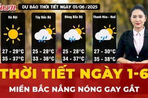 Thời tiết ngày 1-6: Miền Bắc ngày nắng nóng, chiều tối có mưa rào