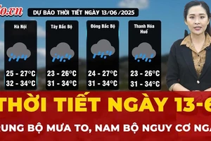 Thời tiết 13-6: Trung Bộ mưa trắng trời, Nam Bộ chiều tối mưa to