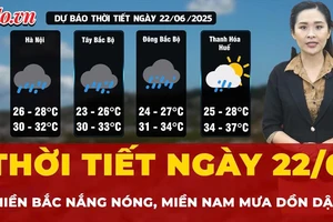 Thời tiết ngày 22-6: Miền Bắc ngày nắng, miền Nam mưa dồn dập
