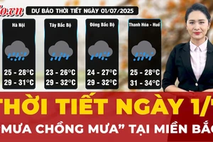 Thời tiết ngày 1-7: Miền Bắc 'mưa chồng mưa' liên tiếp