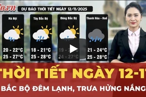 Thời tiết ngày 12-11: Bắc Bộ đêm lạnh, trưa hửng nắng, Nam Bộ mưa rào