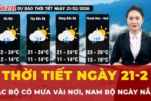Thời tiết ngày 21-2: Bắc Bộ có mưa vài nơi, Nam Bộ ngày nắng