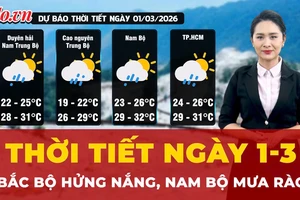 Thời tiết ngày 1-3: Bắc Bộ hửng nắng, Nam Bộ mưa rào