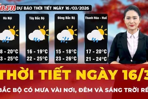 Thời tiết ngày 16-3: Bắc Bộ sáng và đêm trời rét, Nam Bộ đêm có mưa giông