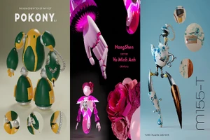 Khi khoai lang, ấm trà, áo tứ thân trở thành... robot 