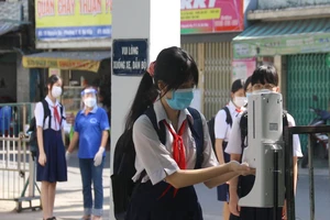 TP.HCM: Diễn tập phương án đón học sinh trở lại trường học