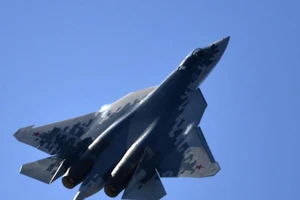 Tiêm kích Su-57 của Nga. Ảnh: BỘ QUỐC PHÒNG NGA