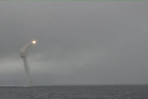 Nga thử nghiệm tên lửa chống hạm ở Bắc Cực. Ảnh: RT