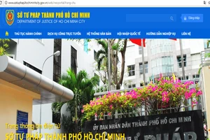 Sở Tư pháp TP.HCM ra mắt Website giao diện mới 