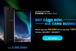 Prime X max (2018) giảm giá 1 triệu đồng khi đặt trước