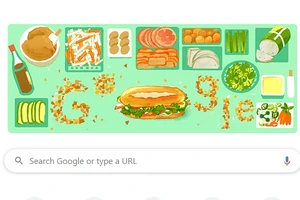 Biểu tượng bánh mì VN bất ngờ xuất hiện trên trang chủ Google