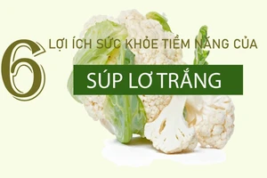 6 lợi ích sức khỏe tiềm năng của súp lơ trắng