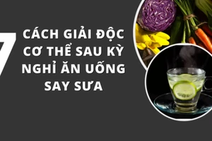 7 cách giải độc cơ thể sau kỳ nghỉ ăn uống say sưa