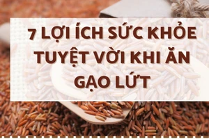 7 lợi ích sức khỏe tuyệt vời khi ăn gạo lứt