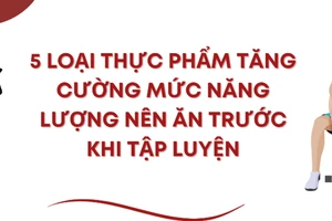 5 loại thực phẩm tăng cường mức năng lượng nên ăn trước khi tập luyện