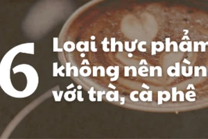 6 loại thực phẩm không nên dùng với trà, cà phê