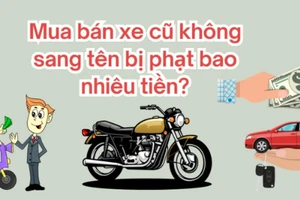 Mua bán xe cũ không sang tên bị phạt bao nhiêu tiền?