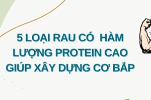5 loại rau có hàm lượng protein cao giúp xây dựng cơ bắp