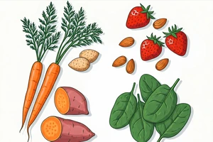 Chế độ ăn uống cân bằng giúp cho đôi mắt khỏe mạnh