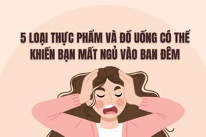5 loại thực phẩm và đồ uống có thể khiến bạn mất ngủ vào ban đêm