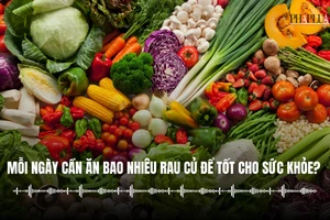 Mỗi ngày cần ăn bao nhiêu rau củ để tốt cho sức khỏe?
