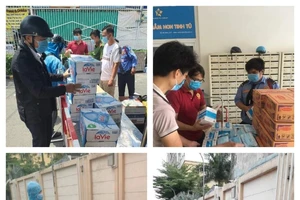 Cư dân khu phong tỏa san sẻ khó khăn với lực lượng tuyến đầu