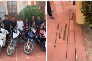 Mang hung khí đi tìm đối thủ, đánh nhầm người đi đường 