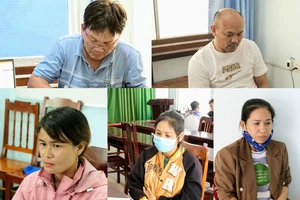 Những đối tượng trong đường dây cá độ bóng đá và ghi lô đề