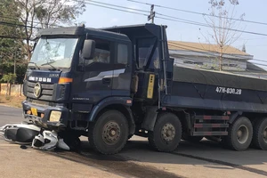 Camera ghi cảnh 2 mẹ con bị xe tải tông tại ngã tư