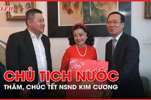 Video: Chủ tịch nước Võ Văn Thưởng thăm, chúc Tết NSND Kim Cương 