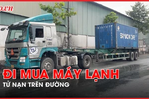 Video: Đang đi mua máy lạnh, người đàn ông bị xe container cán tử vong 
