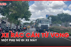 Video: Xe rác cán tử vong một phụ nữ đi xe máy