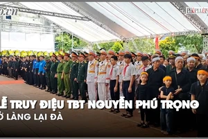 Xúc động Lễ truy điệu TBT Nguyễn Phú Trọng ở làng Lại Đà