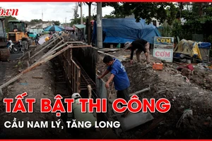 Tất bật thi công 2 cây cầu trăm tỷ ở cửa ngõ phía đông TP.HCM