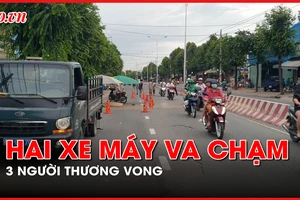 Xe máy chạy ngược chiều, 3 người thương vong