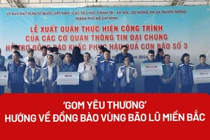 ‘Gom yêu thương’ hướng về đồng bào vùng bão lũ miền Bắc
