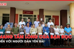 Báo Pháp Luật TP.HCM mang tấm lòng của bạn đọc đến với người dân Yên Bái