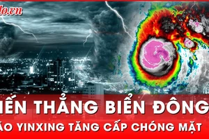 Bão Yinxing tăng cấp, tiến thẳng về biển Đông